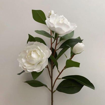 Artificial Gardenia Flowers with Stem,Realistic Fake Gardenia White Artificial Flowers for Wedding Bouquets Flowers Centerpieces Bridal Shower Party