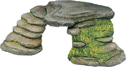 Reptology Shale Scape Step Ledge – Decorative Resin for Aquariums & Terrariums – Great for Reptiles, Amphibians, and Fish – Small