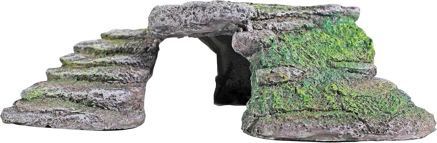 Reptology Shale Scape Step Ledge – Decorative Resin for Aquariums & Terrariums – Great for Reptiles, Amphibians, and Fish – Small