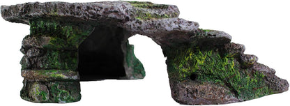Reptology Shale Scape Step Ledge – Decorative Resin for Aquariums & Terrariums – Great for Reptiles, Amphibians, and Fish – Small