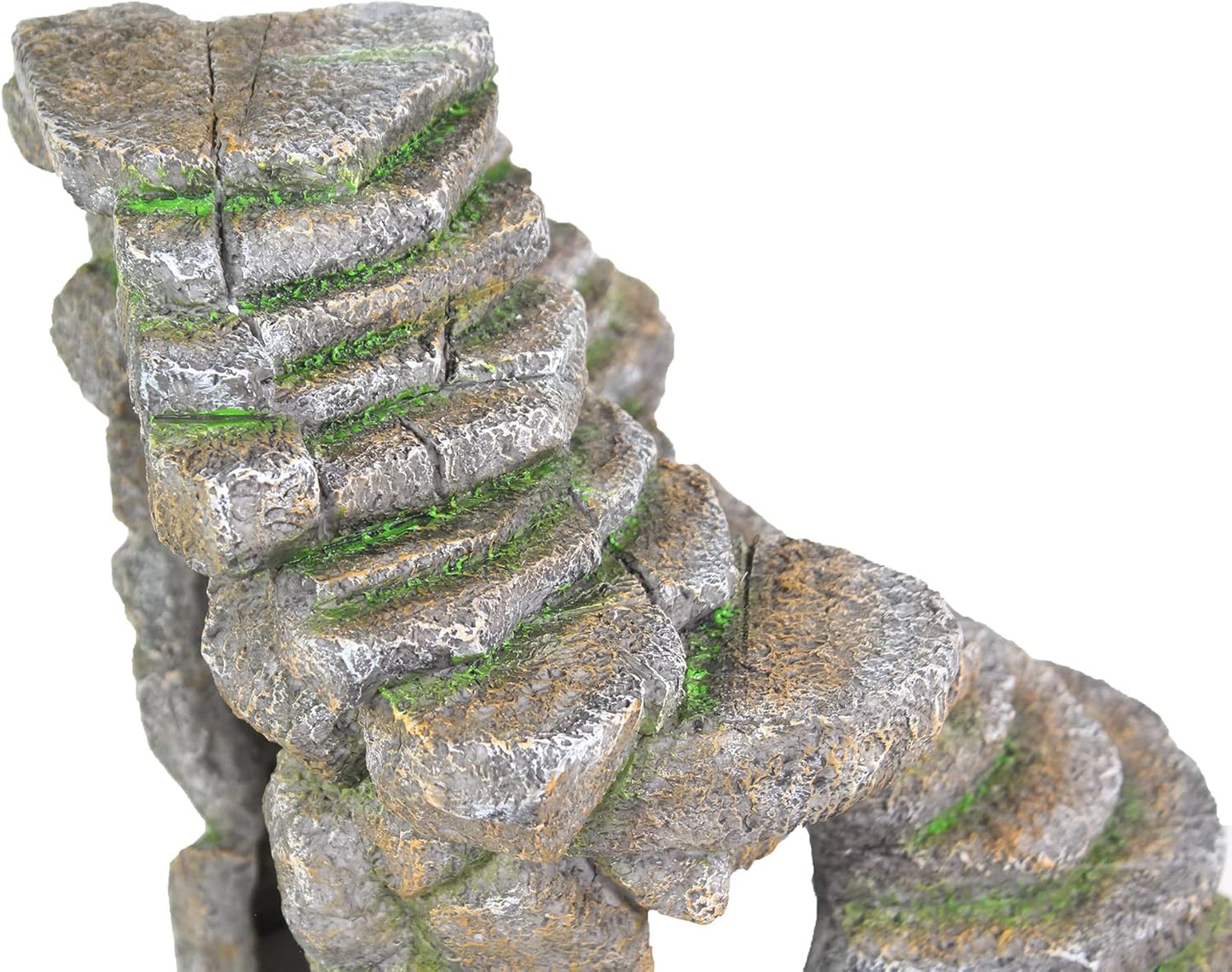 Reptology Shale Scape Step Ledge – Decorative Resin for Aquariums & Terrariums – Great for Reptiles, Amphibians, and Fish – Small