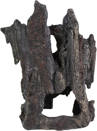 Reptology Shale Scape Step Ledge – Decorative Resin for Aquariums & Terrariums – Great for Reptiles, Amphibians, and Fish – Small