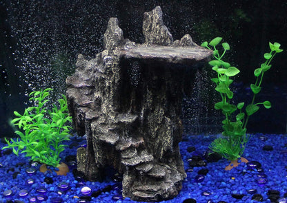 Reptology Shale Scape Step Ledge – Decorative Resin for Aquariums & Terrariums – Great for Reptiles, Amphibians, and Fish – Small