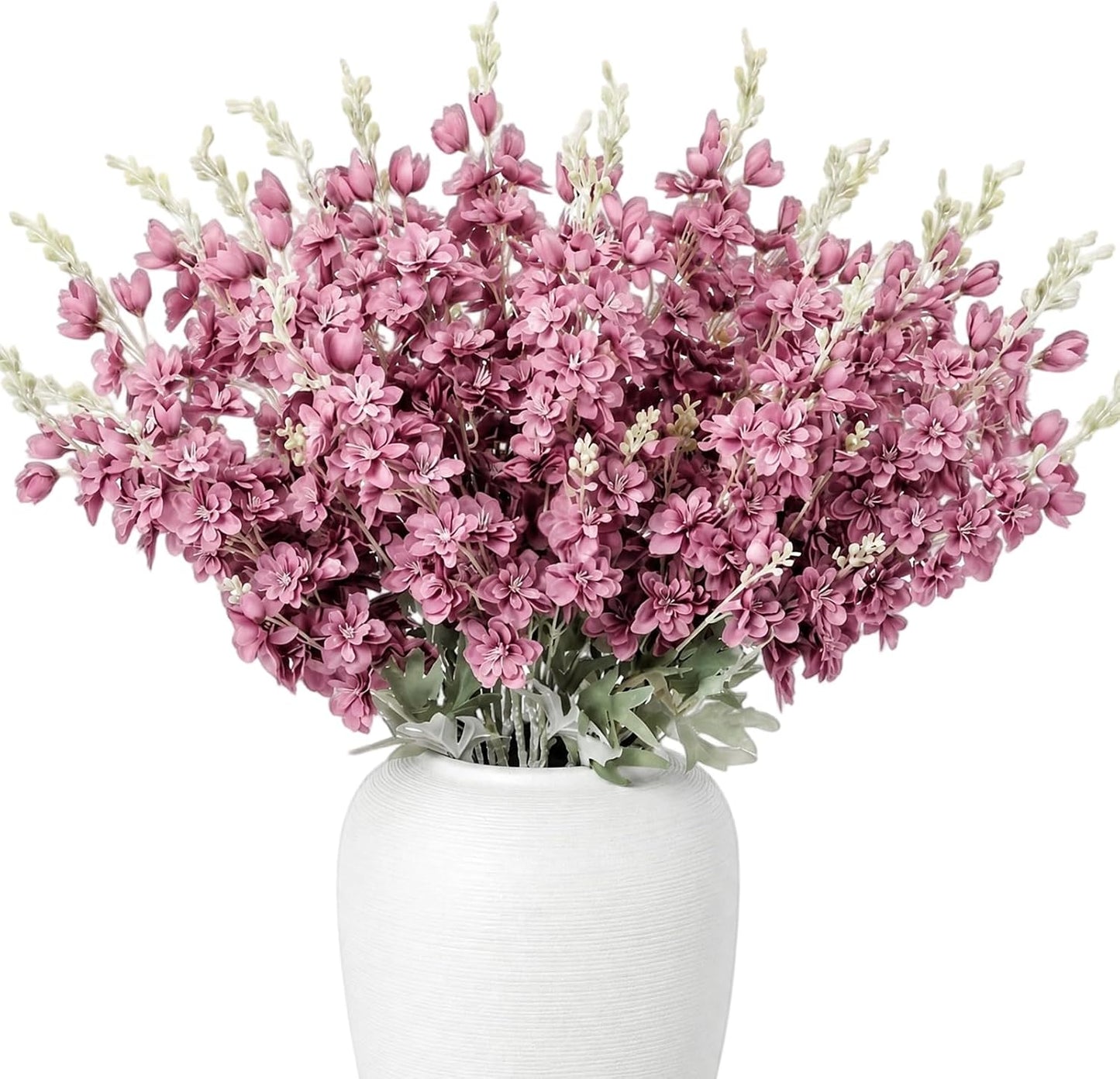 24 Pcs Artificial Delphinium Flowers Bulk,Blue Violet Harmony