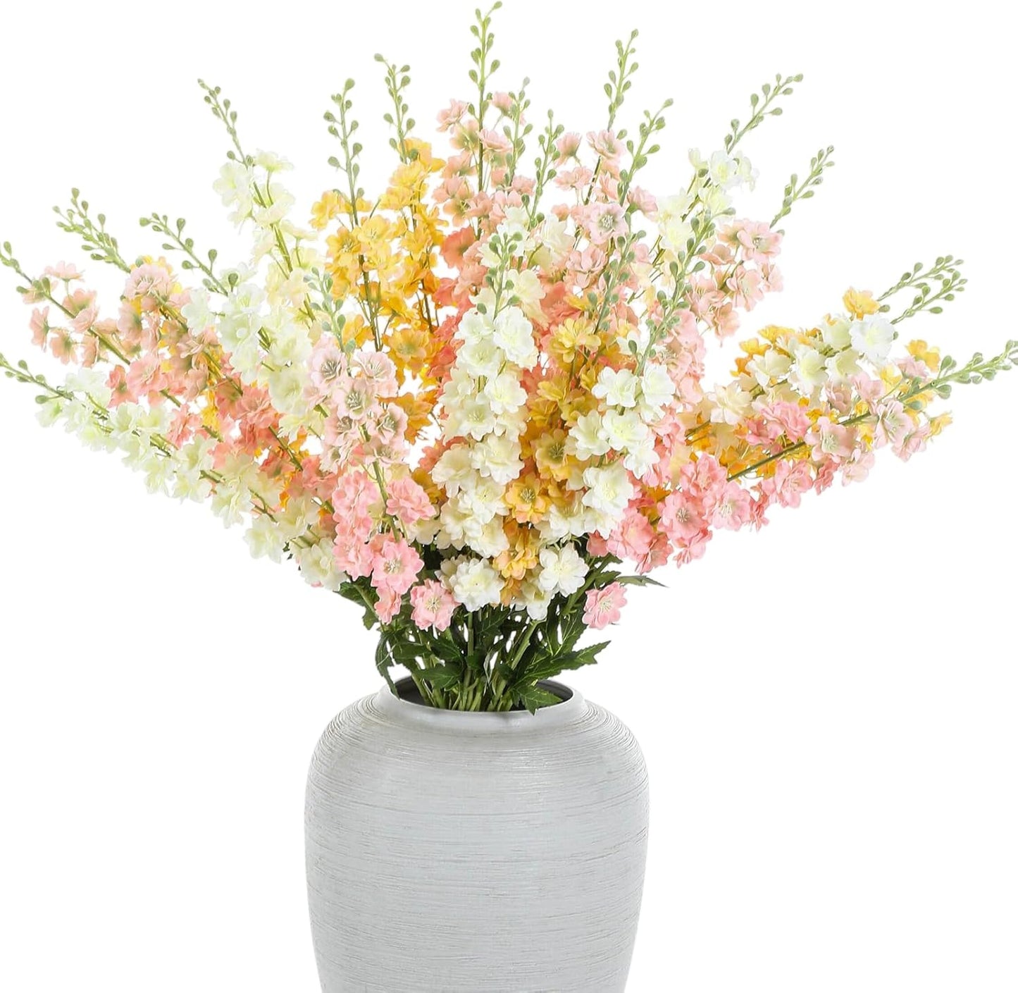 24 Pcs Artificial Delphinium Flowers Bulk,Blue Violet Harmony