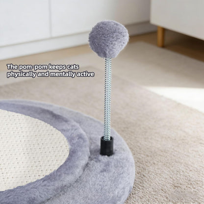 Cactus Cat Scratching Post with Sisal Rope, Small Cat Tree with Dangling Balls & Feather for Kittens (Green, 22.8'')