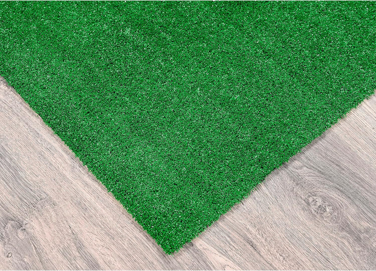 Artificial Grass 7 Ft. X 10 Ft. Large Indoor/Outdoor Area Rug Green -Lush Green, Durable, and Low-Maintenance for Patios, Lawns, and More