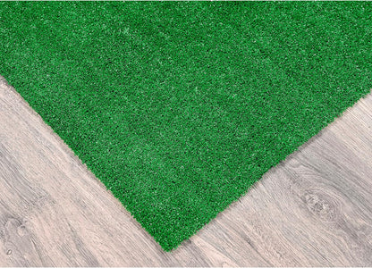 Artificial Grass 7 Ft. X 10 Ft. Large Indoor/Outdoor Area Rug Green -Lush Green, Durable, and Low-Maintenance for Patios, Lawns, and More