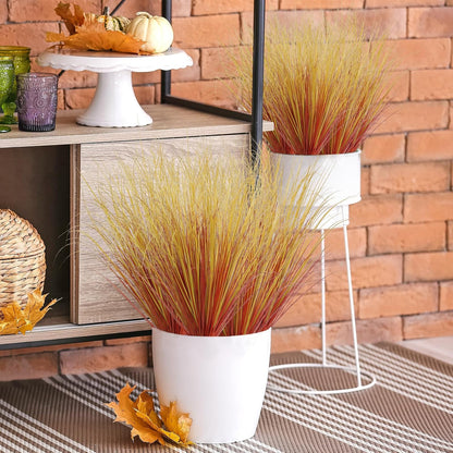 20 PCS Artificial Fall Plants Outdoor Faux Fall Wheat Grass