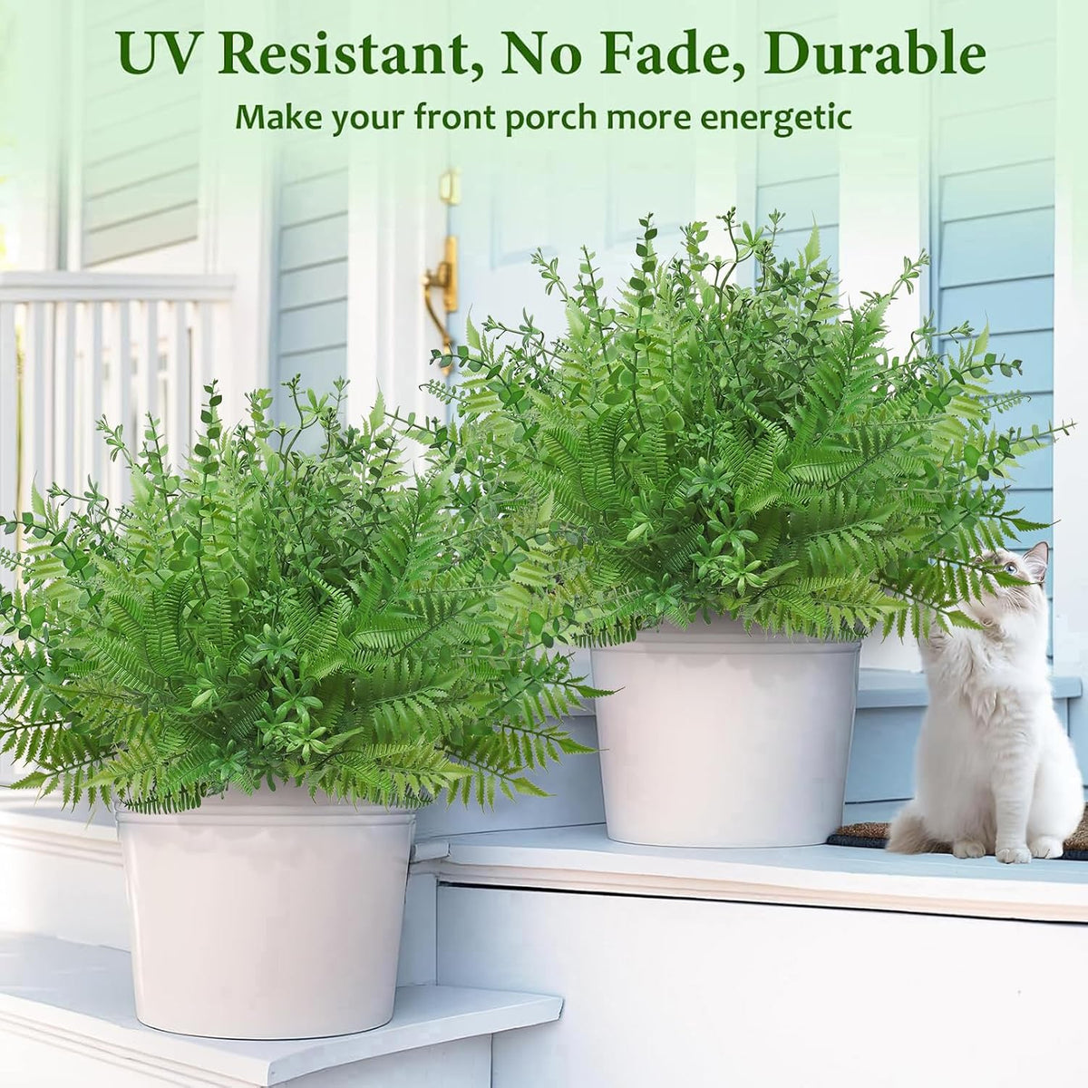 20 PCS Artificial Fall Plants Outdoor Faux Fall Wheat Grass