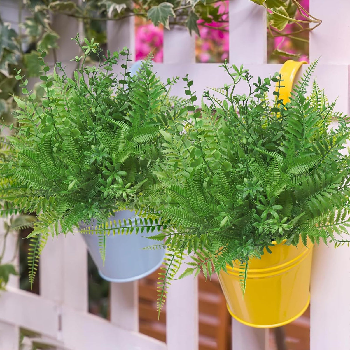 20 PCS Artificial Fall Plants Outdoor Faux Fall Wheat Grass