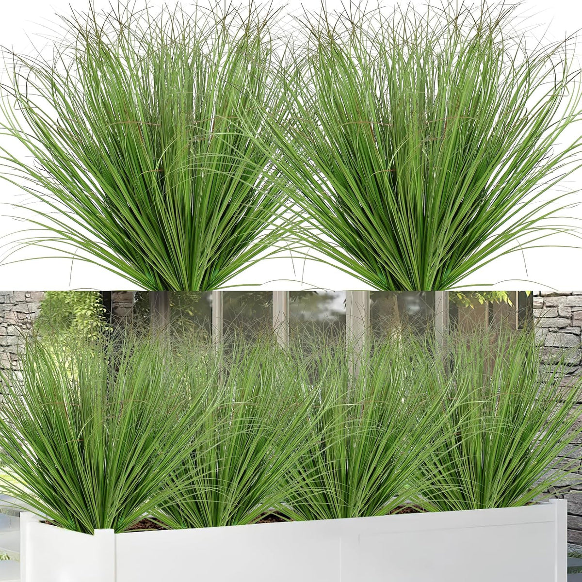 20 PCS Artificial Fall Plants Outdoor Faux Fall Wheat Grass