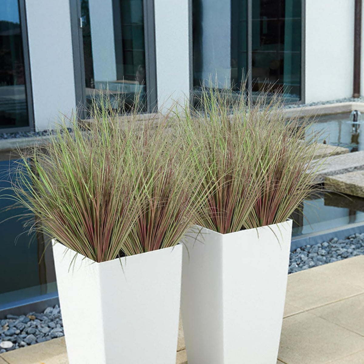 20 PCS Artificial Fall Plants Outdoor Faux Fall Wheat Grass