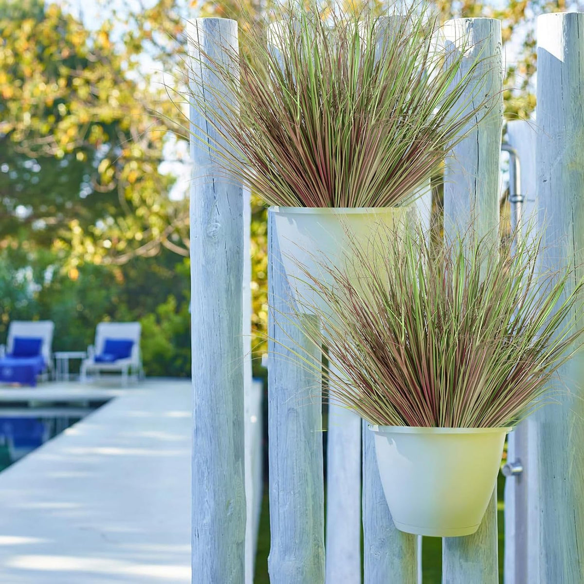 20 PCS Artificial Fall Plants Outdoor Faux Fall Wheat Grass