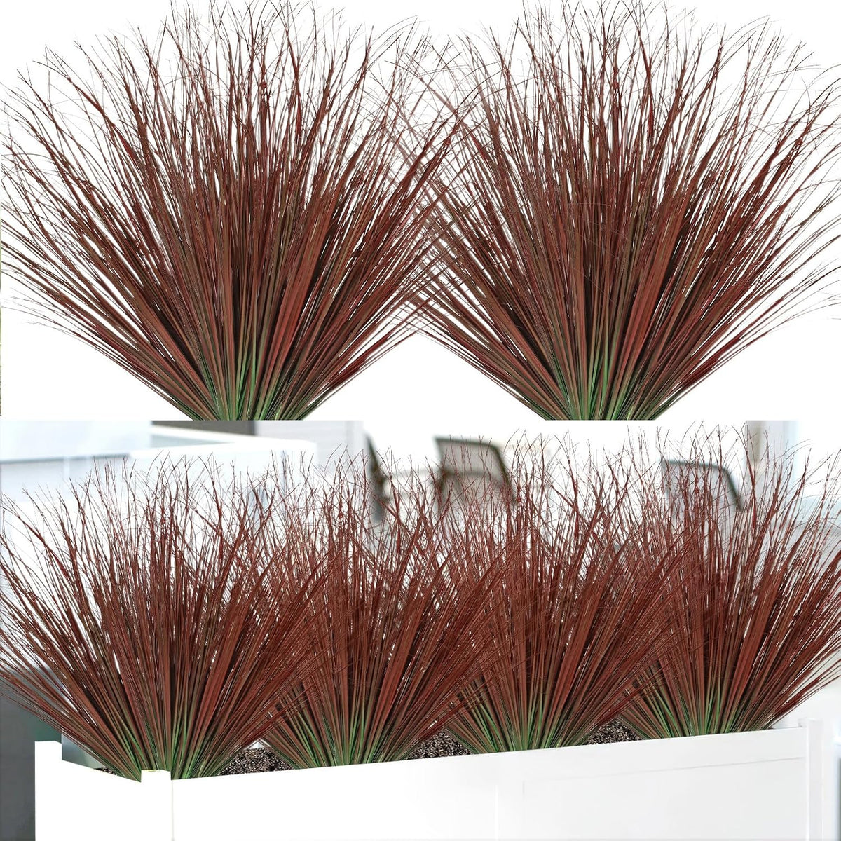 20 PCS Artificial Fall Plants Outdoor Faux Fall Wheat Grass
