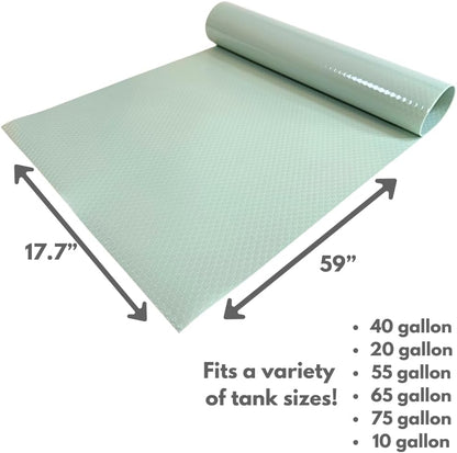 Tank Liner, 17.7" x 59", Bearded Dragon Gecko, Turquoise