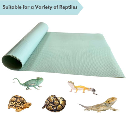 Tank Liner, 17.7" x 59", Bearded Dragon Gecko, Turquoise