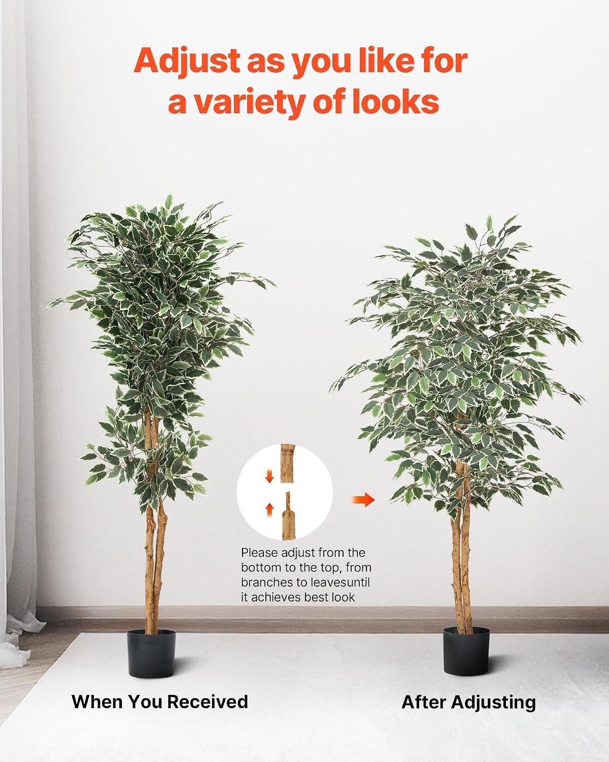 Artificial Olive Tree, 5 FT Tall Faux Plant, Secure PE Material & Anti-Tip Tilt Protection Low-Maintenance Plant, Lifelike Green Fake Potted Tree for Home Office Warehouse Decor Indoor Outdoor