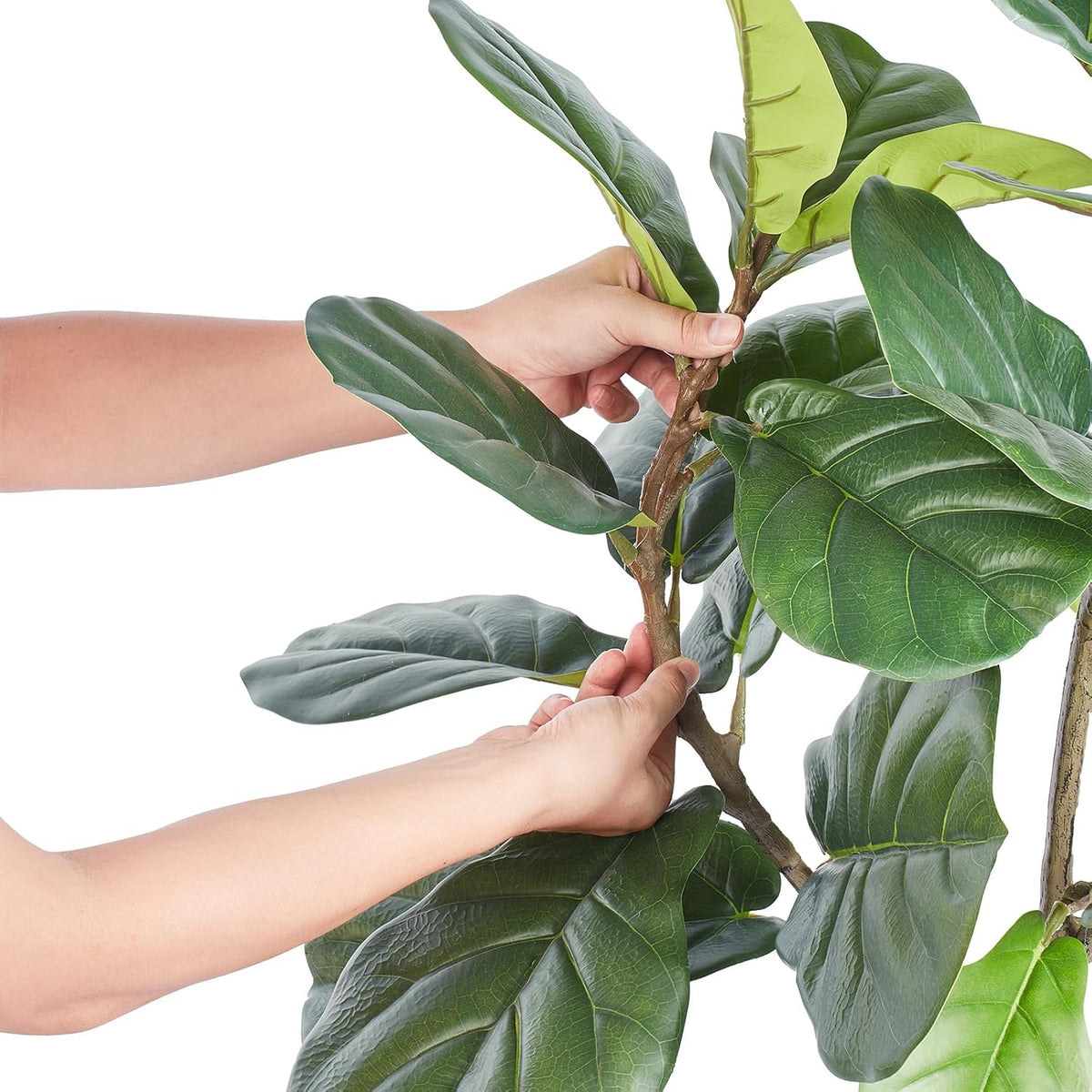 Artificial Olive Tree, 5 FT Tall Faux Plant, Secure PE Material & Anti-Tip Tilt Protection Low-Maintenance Plant, Lifelike Green Fake Potted Tree for Home Office Warehouse Decor Indoor Outdoor
