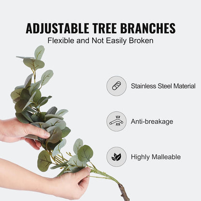 Artificial Olive Tree, 5 FT Tall Faux Plant, Secure PE Material & Anti-Tip Tilt Protection Low-Maintenance Plant, Lifelike Green Fake Potted Tree for Home Office Warehouse Decor Indoor Outdoor