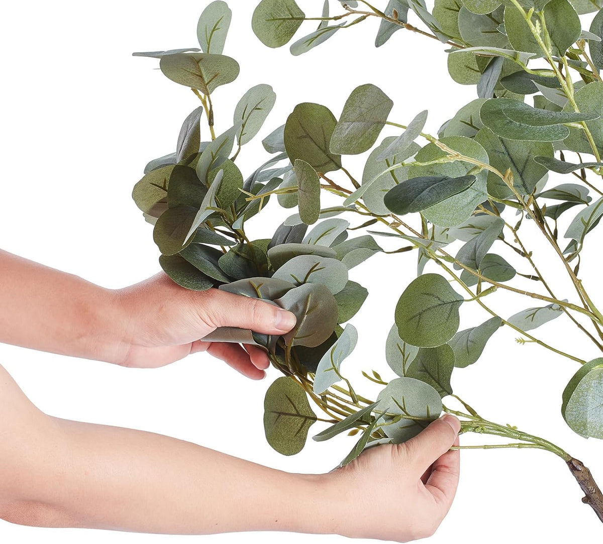 Artificial Olive Tree, 5 FT Tall Faux Plant, Secure PE Material & Anti-Tip Tilt Protection Low-Maintenance Plant, Lifelike Green Fake Potted Tree for Home Office Warehouse Decor Indoor Outdoor