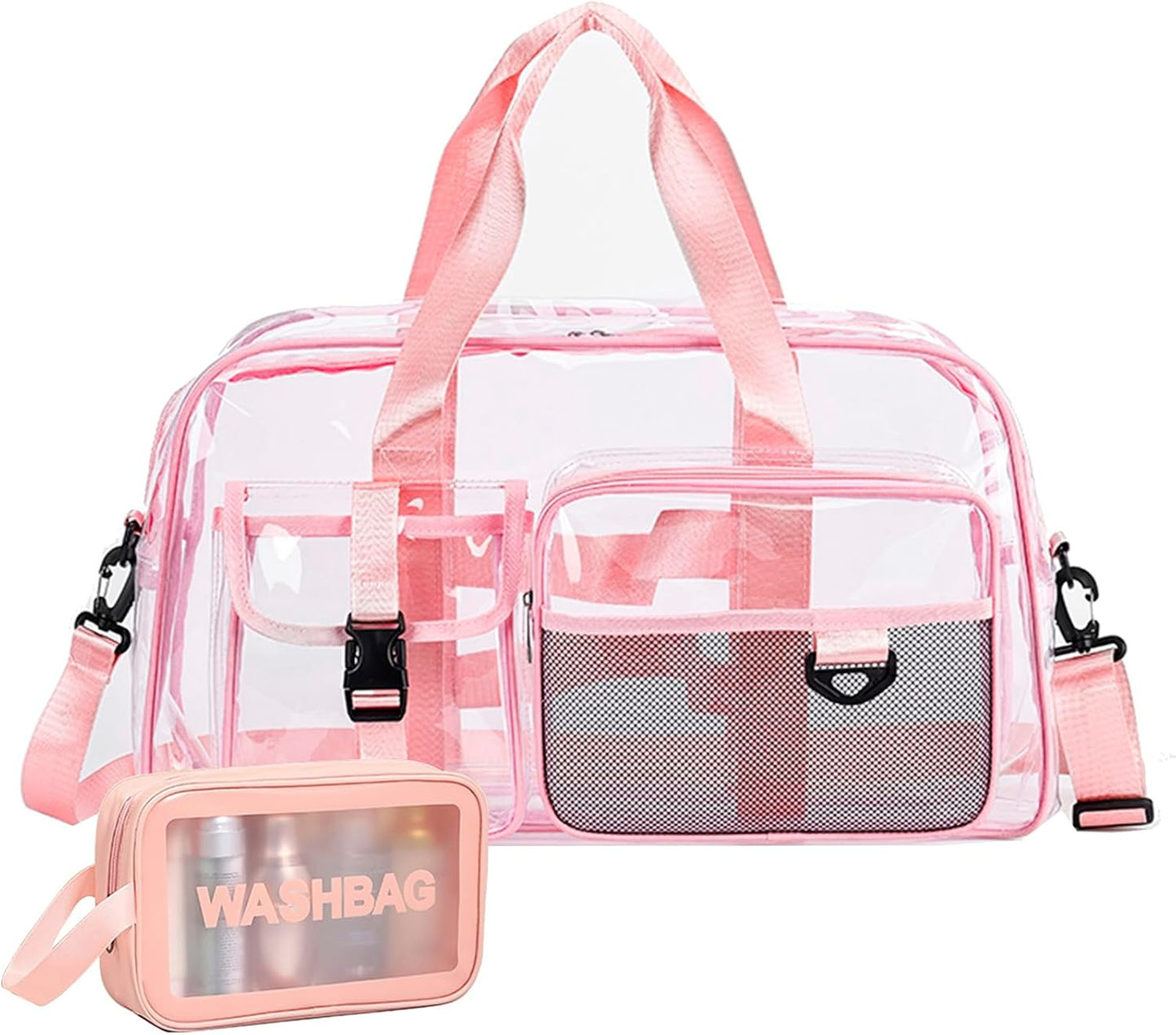 Small Gym Bag for Women, Travel Duffle Bag Carry On Weekender Bag with Shoe Compartment - Colors B