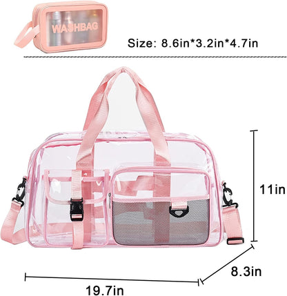 Small Gym Bag for Women, Travel Duffle Bag Carry On Weekender Bag with Shoe Compartment - Colors B
