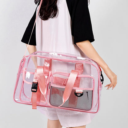 Small Gym Bag for Women, Travel Duffle Bag Carry On Weekender Bag with Shoe Compartment - Colors B