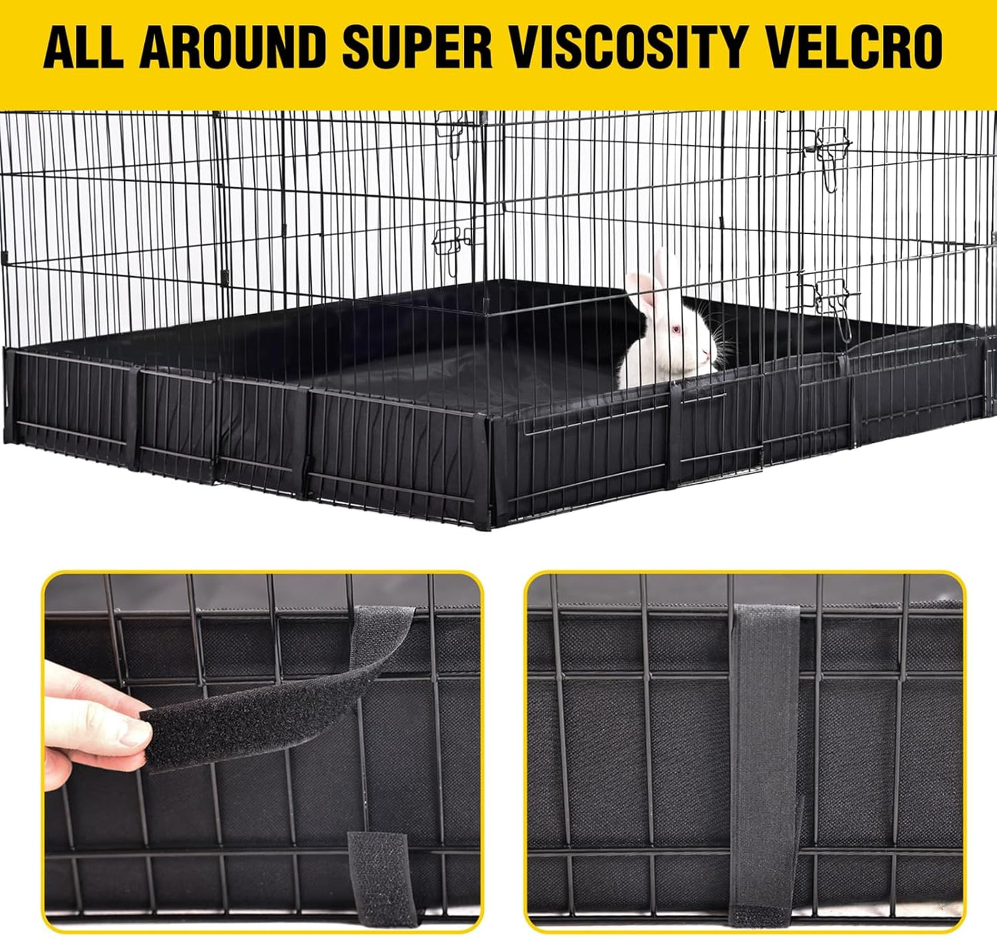Rabbit Playpen Pet Pen Small Animal Cage with Waterproof Liner - Extension Playpen