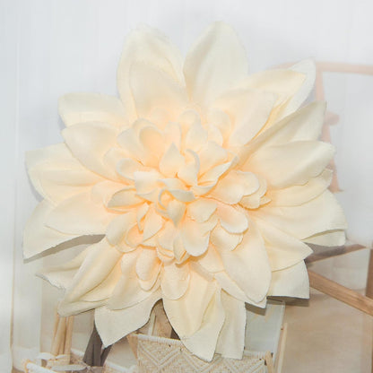12 Pcs 3.9 inch Fake Dahlia Stemless Flower Heads