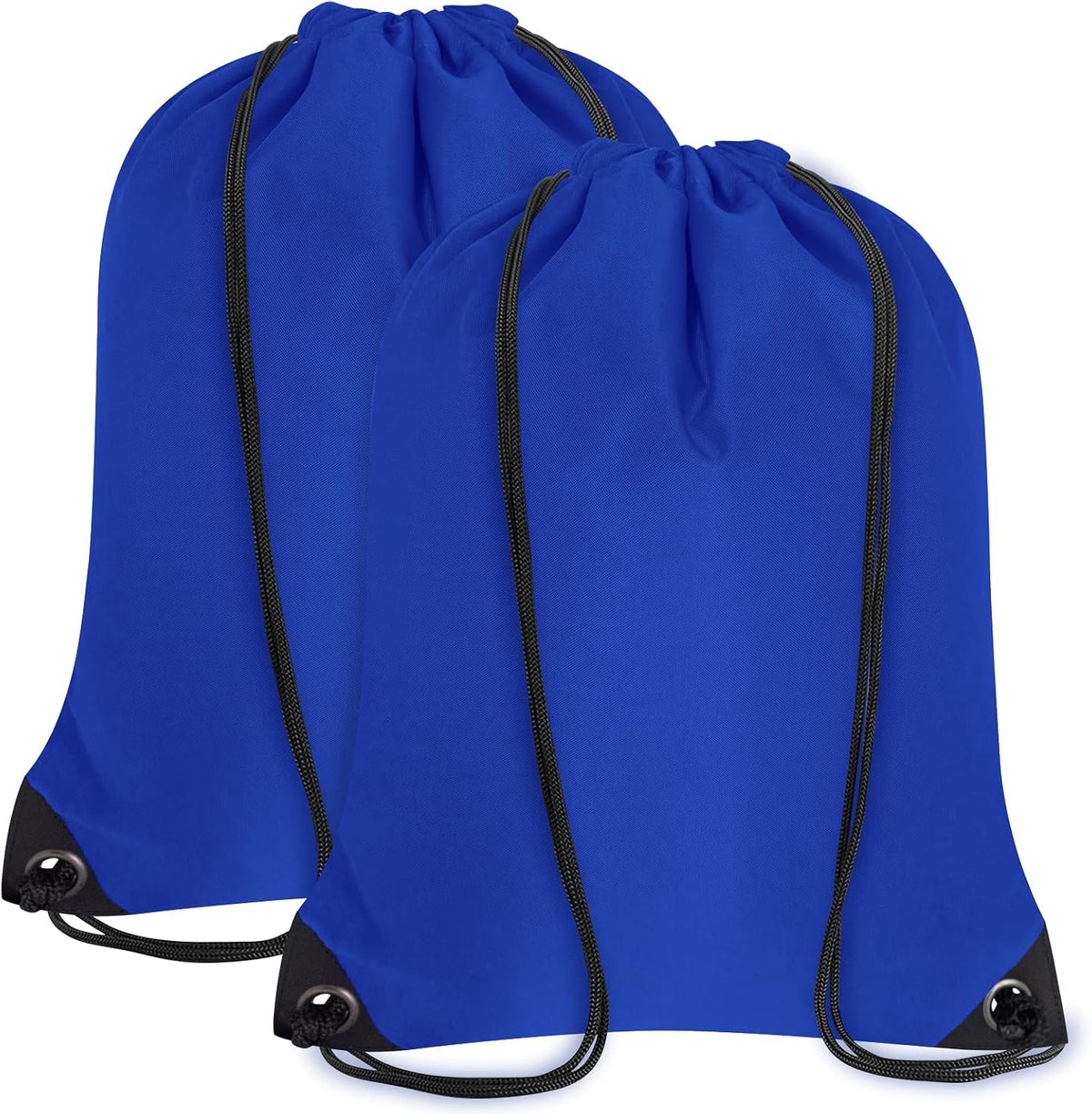 2PCS Drawstring Bags Bulk, String Backpack for Men Women, Cinch Bag Draw String Back Bag for Gym, Sports, Travel (2, Bright Yellow)