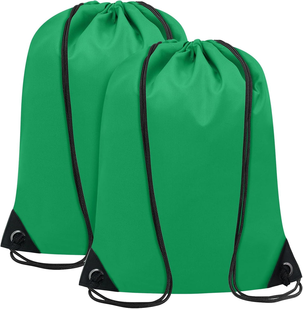 2PCS Drawstring Bags Bulk, String Backpack for Men Women, Cinch Bag Draw String Back Bag for Gym, Sports, Travel (2, Bright Yellow)