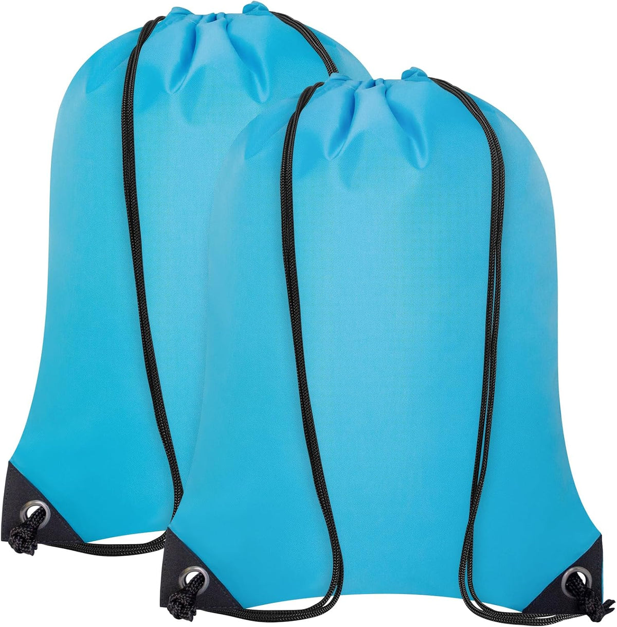 2PCS Drawstring Bags Bulk, String Backpack for Men Women, Cinch Bag Draw String Back Bag for Gym, Sports, Travel (2, Bright Yellow)