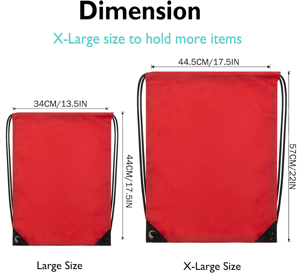 2PCS Drawstring Bags Bulk, String Backpack for Men Women, Cinch Bag Draw String Back Bag for Gym, Sports, Travel (2, Bright Yellow)