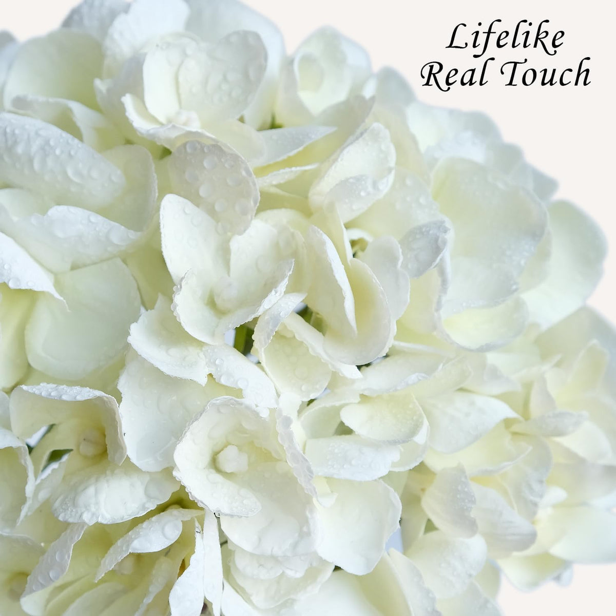 JINWOE Light Blue Flowers Hydrangea Artificial Flowers, 4PCS 21" Latex Real Touch Vintage Lifelike Silk Flowers,Faux Hydrangea Bouquet Fake Flowers for Wedding Centerpieces Tables Party Outdoor Home