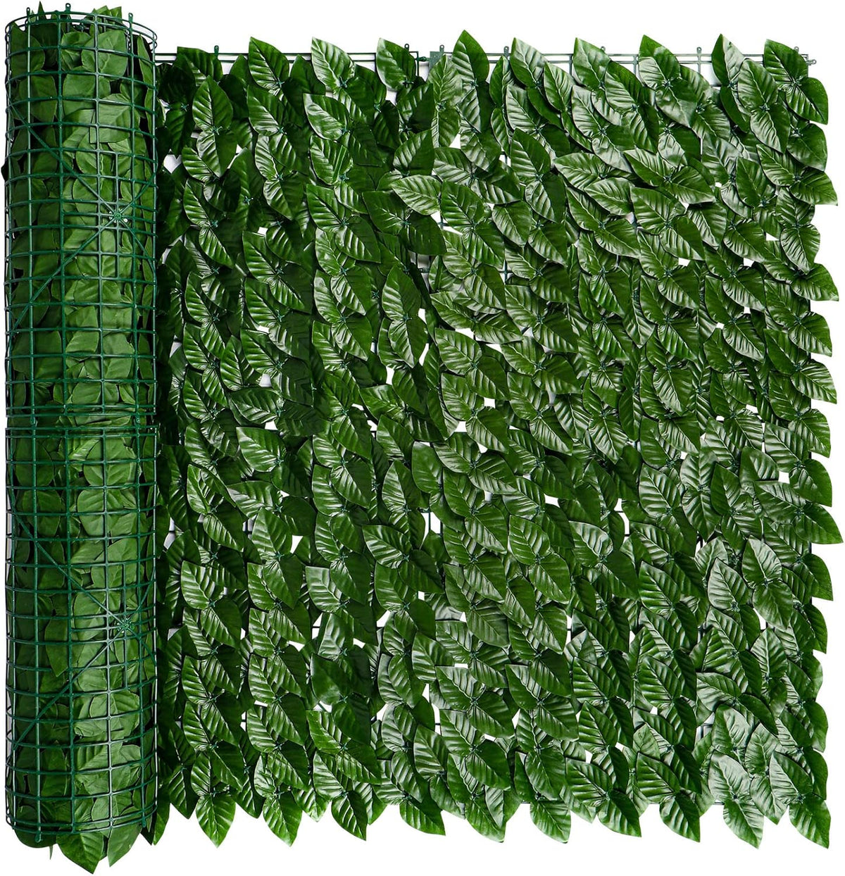 Artificial Ivy Privacy Screen for Fence, 39x118in Strengthened Joint Prevent Leaves Falling Off, Faux Hedge Panels Greenery Vines, Decorative Fences for Outdoor, Garden