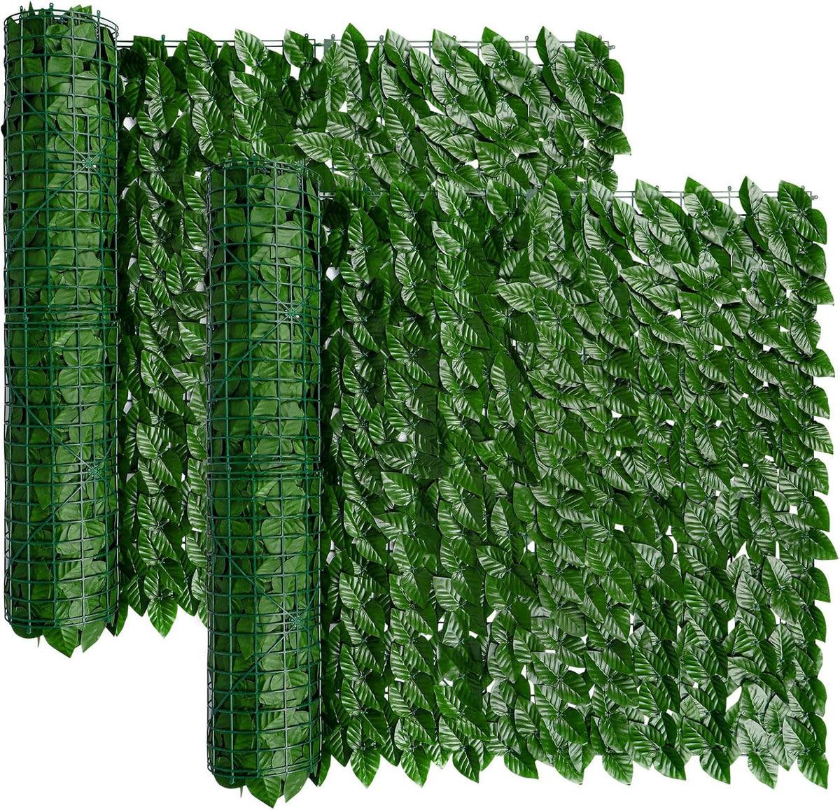 Artificial Ivy Privacy Screen for Fence, 39x118in Strengthened Joint Prevent Leaves Falling Off, Faux Hedge Panels Greenery Vines, Decorative Fences for Outdoor, Garden