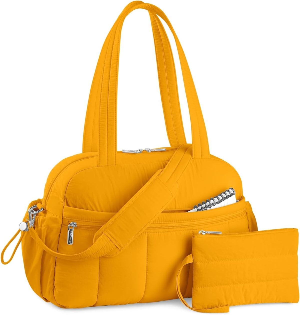 Travel Duffel Bag, Puffy Carry On Overnight, Gym Bag w/Wet Pocket