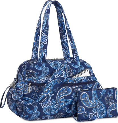 Travel Duffel Bag, Puffy Carry On Overnight, Gym Bag w/Wet Pocket