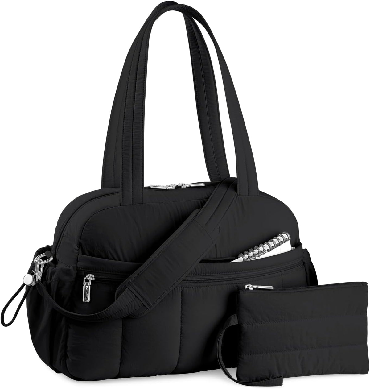 Travel Duffel Bag, Puffy Carry On Overnight, Gym Bag w/Wet Pocket
