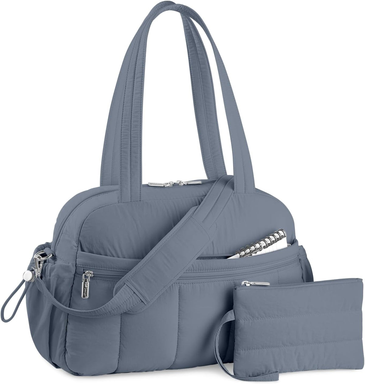 Travel Duffel Bag, Puffy Carry On Overnight, Gym Bag w/Wet Pocket