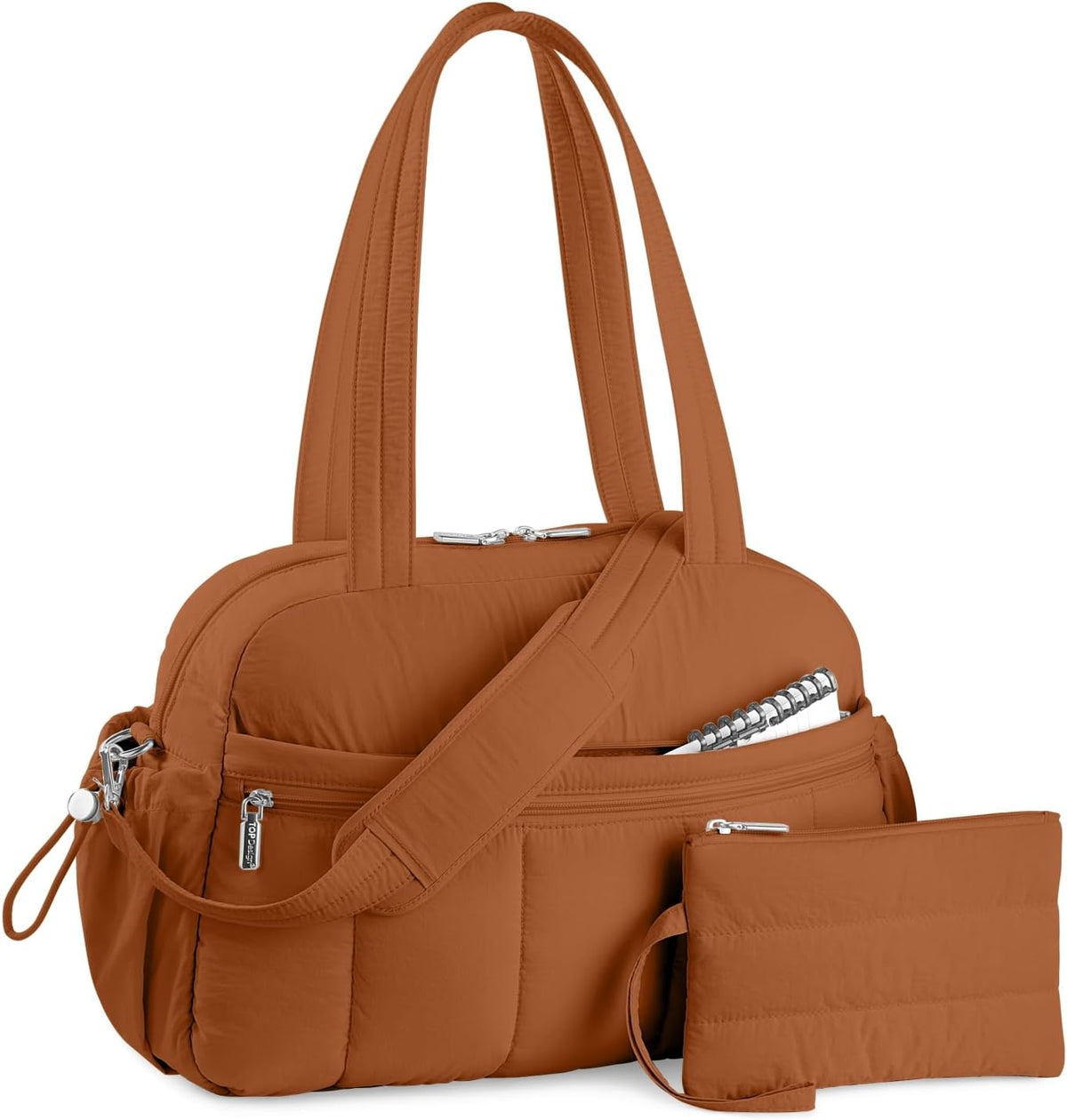 Travel Duffel Bag, Puffy Carry On Overnight, Gym Bag w/Wet Pocket