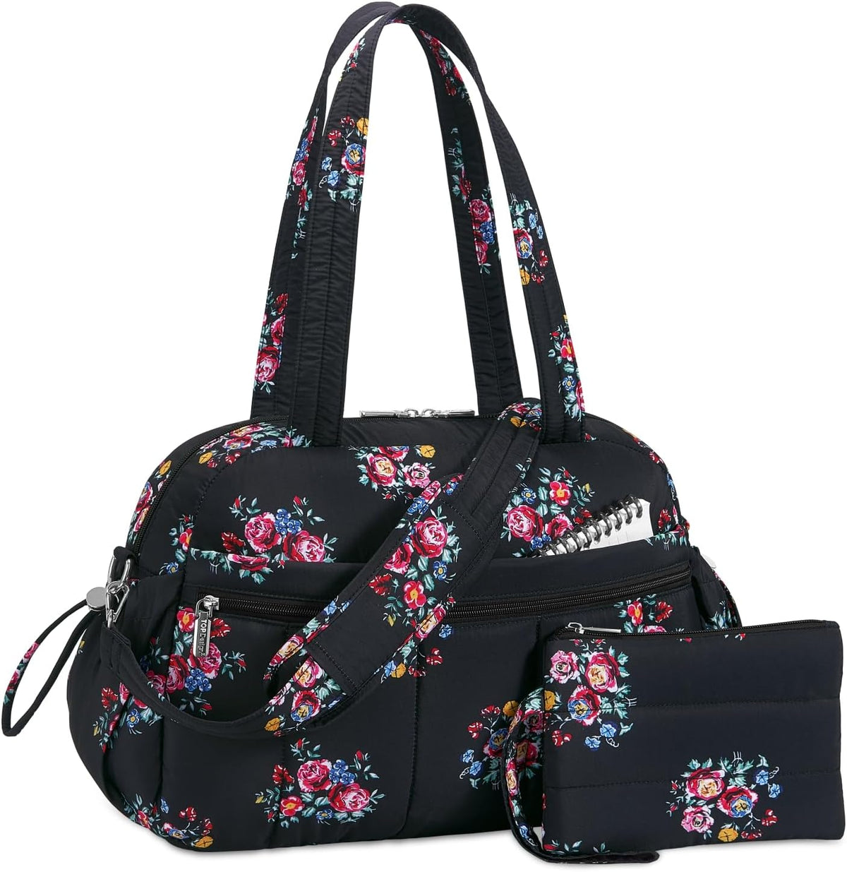 Travel Duffel Bag, Puffy Carry On Overnight, Gym Bag w/Wet Pocket