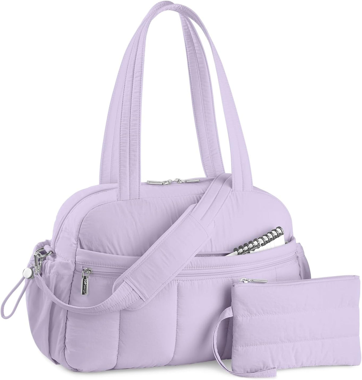 Travel Duffel Bag, Puffy Carry On Overnight, Gym Bag w/Wet Pocket