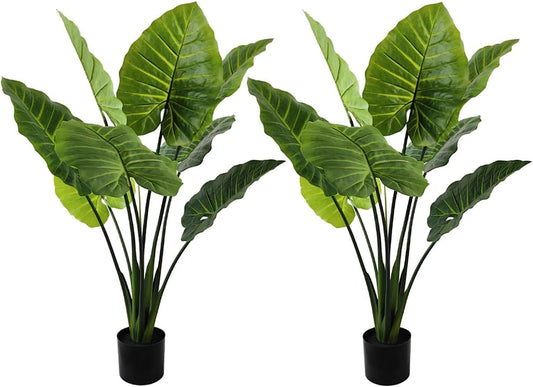 43in Birds of Paradise Plant, 1 Pack Faux Plant for Indoor Decor | 8 realistic leaves, bendable stems, non-toxic & pet safe. Perfect for home, office and interior decoration