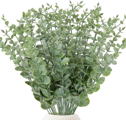38pcs Eucalyptus Stems Artificial Eucalyptus Leaves Fake Greenery Branches Fake Flowers for Wedding Centerpiece Spring Easter Farmhouse Home Decoration 2026