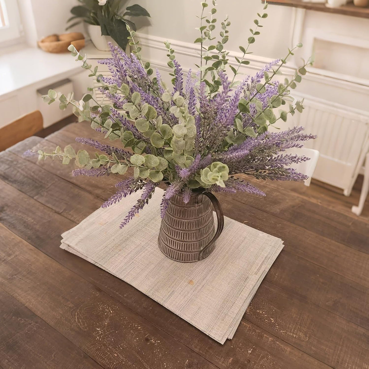 38pcs Eucalyptus Stems Artificial Eucalyptus Leaves Fake Greenery Branches Fake Flowers for Wedding Centerpiece Spring Easter Farmhouse Home Decoration 2026