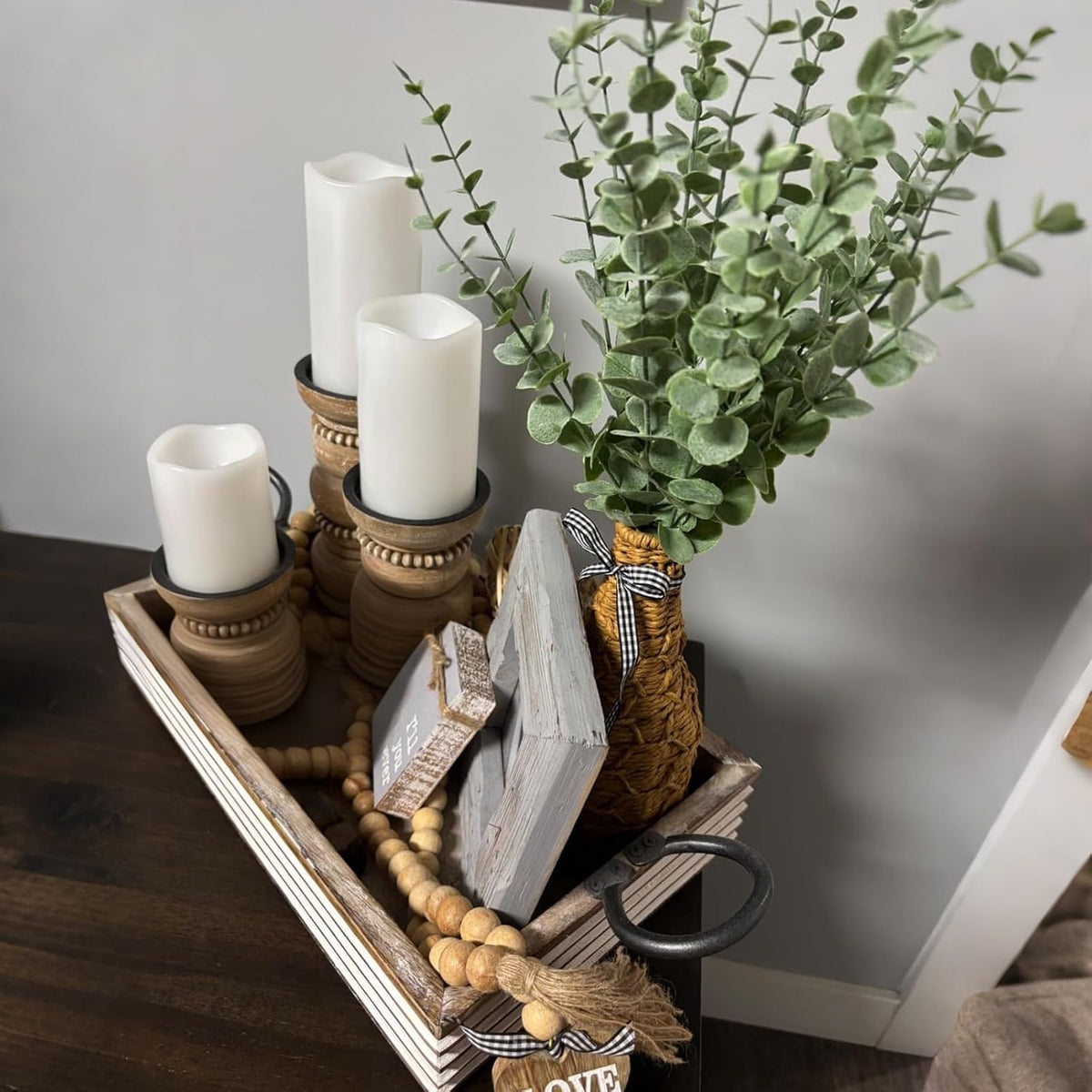 38pcs Eucalyptus Stems Artificial Eucalyptus Leaves Fake Greenery Branches Fake Flowers for Wedding Centerpiece Spring Easter Farmhouse Home Decoration 2026