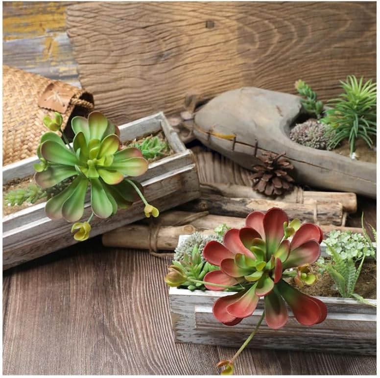 3 Pieces Artificial Cactus Plants Outdoor,Mini Fake Succulents,Plastic Plant Mini Cactus Christmas Tree for Bathroom Decorations,Kitchen Bouquet Garden & Outdoor Home Décor (Wispy)