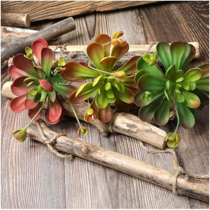 3 Pieces Artificial Cactus Plants Outdoor,Mini Fake Succulents,Plastic Plant Mini Cactus Christmas Tree for Bathroom Decorations,Kitchen Bouquet Garden & Outdoor Home Décor (Wispy)